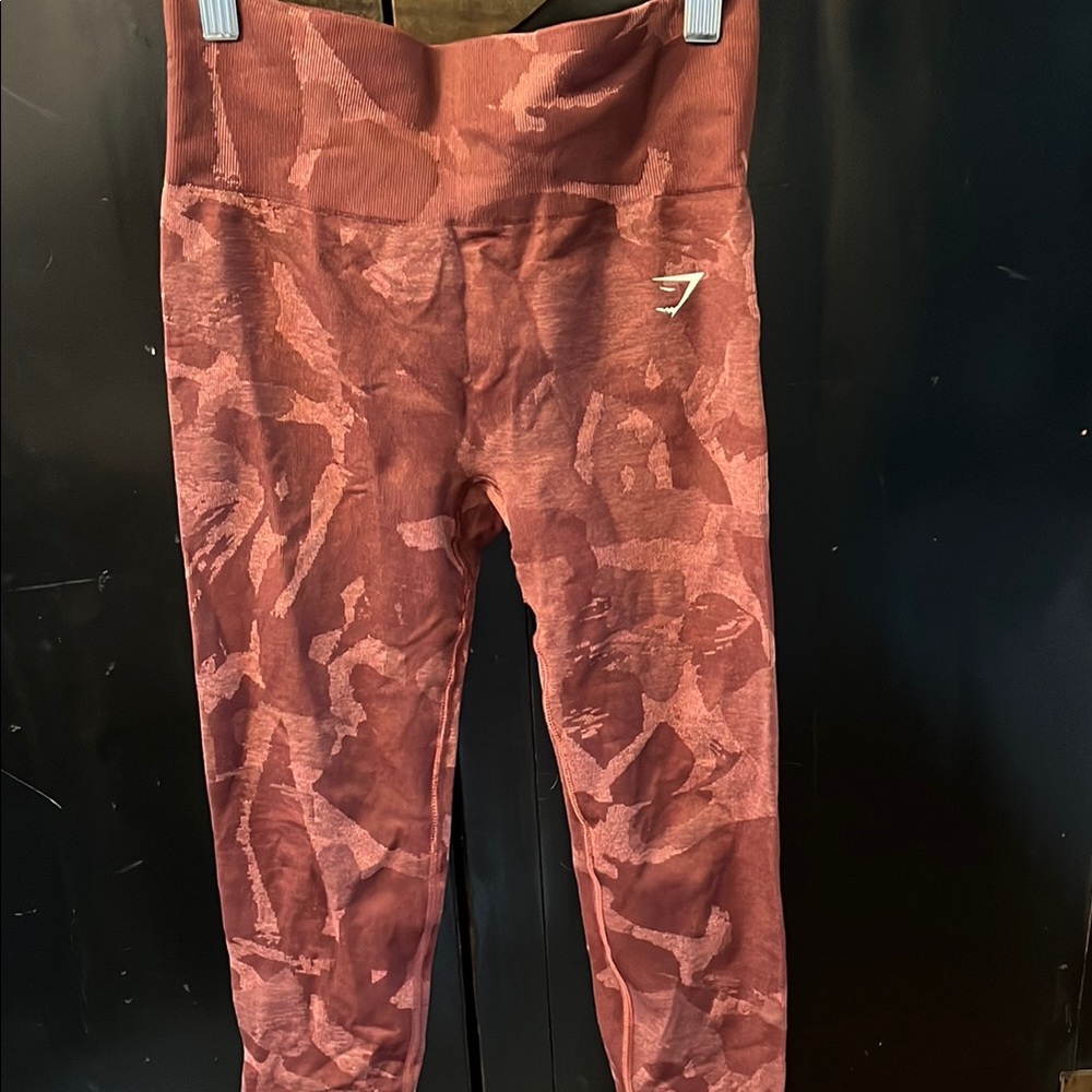 Kids Red Patterned Leggings